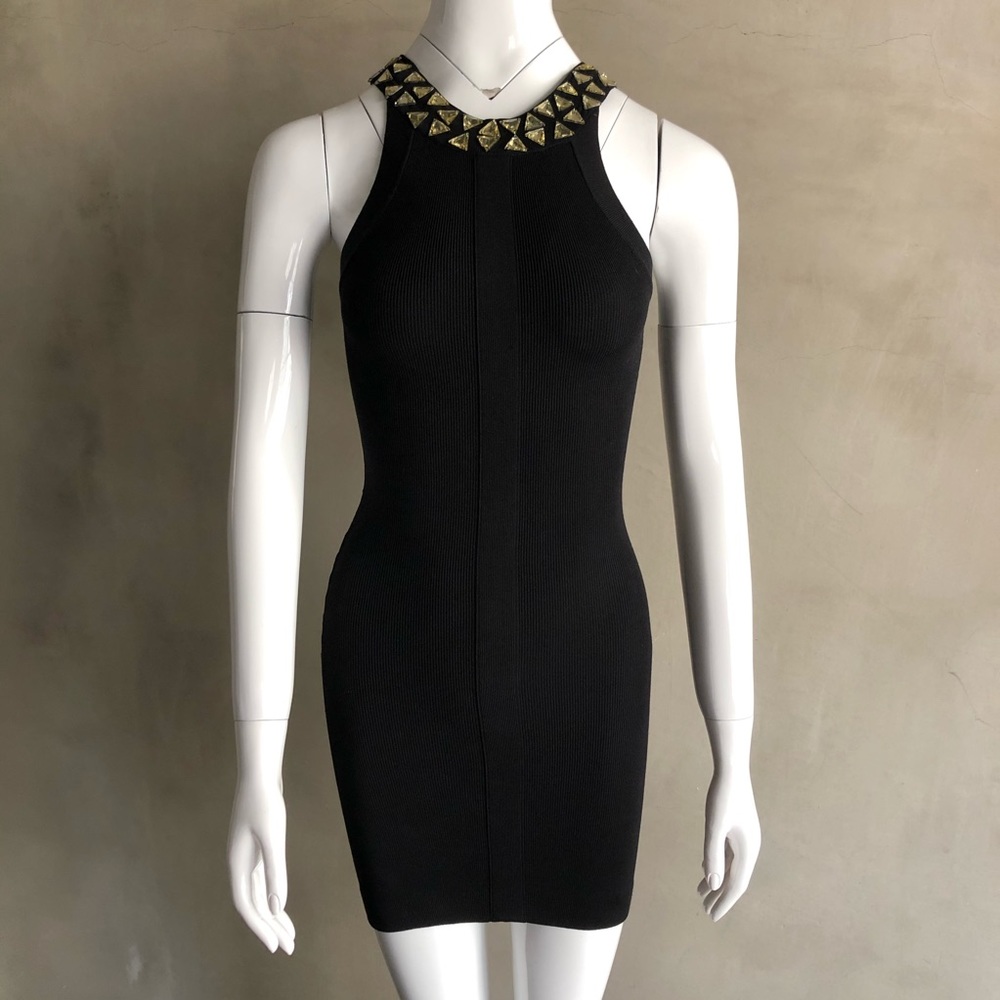 BCBG MaxAzria | Bejeweled Bodycon Dress